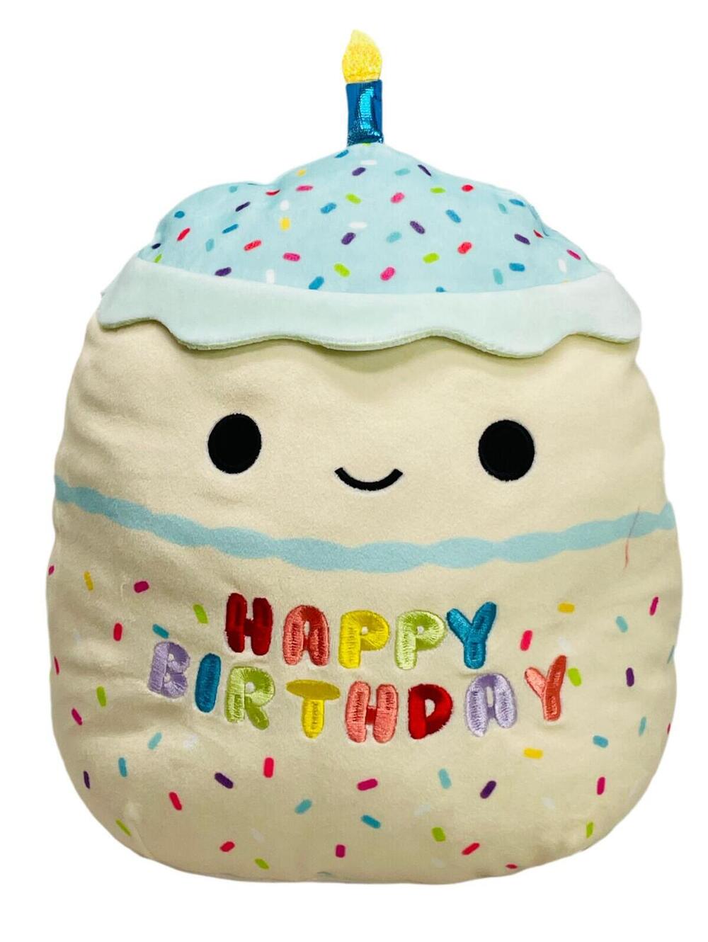 Squishmallows 14" Happy Birthday Cupcake Stain Freshly Laundered